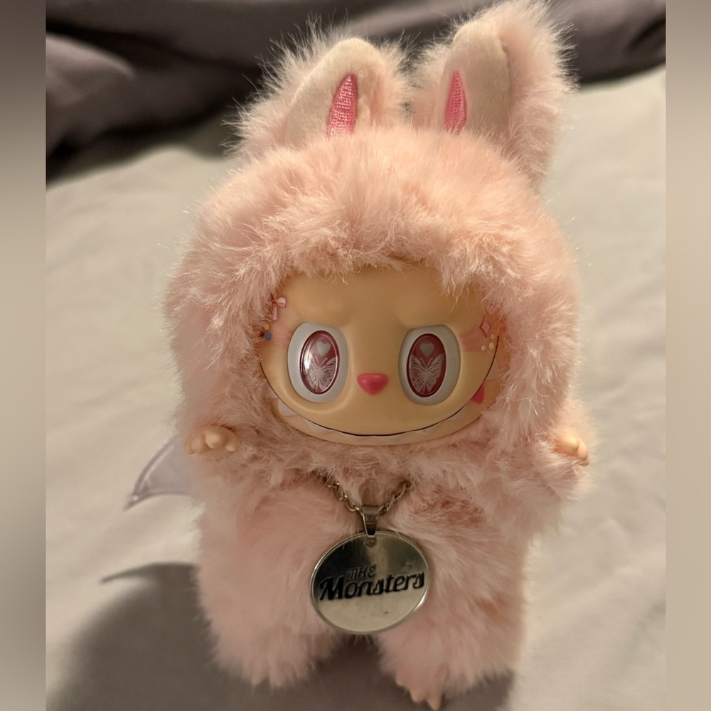 Labubu Pink Keychain - Picture 2 of 5